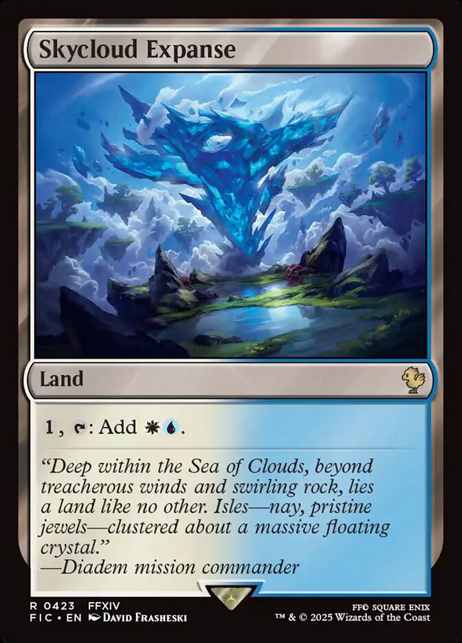 Skycloud Expanse FIC-423 Final Fantasy Commander Magic card