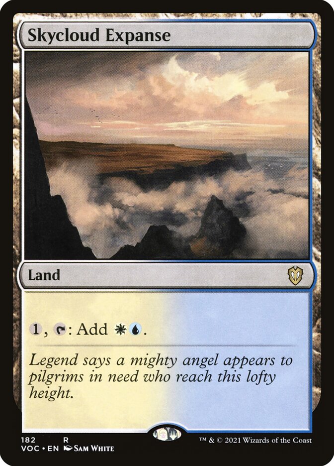 Skycloud Expanse VOC-182 Crimson Vow Commander Magic card