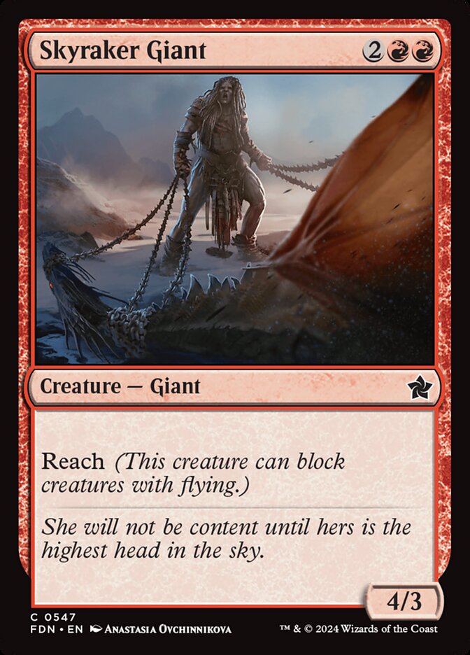 Skyraker Giant FDN-547 Foundations Magic card
