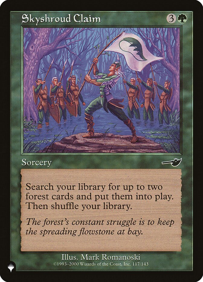 Skyshroud Claim PLST-NEM-117 The List Magic card
