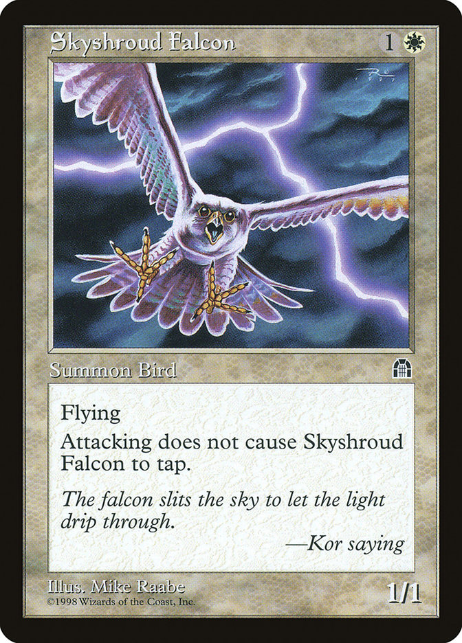 Skyshroud Falcon STH-16 Stronghold Magic card