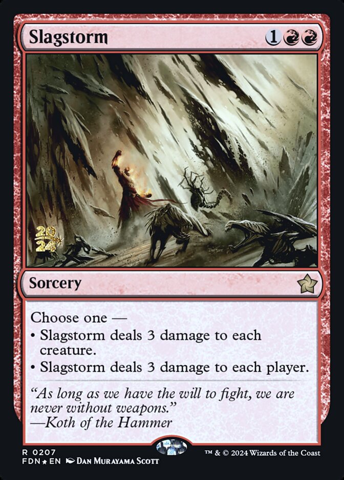 Slagstorm PFDN-207S Foundations Promos Magic card