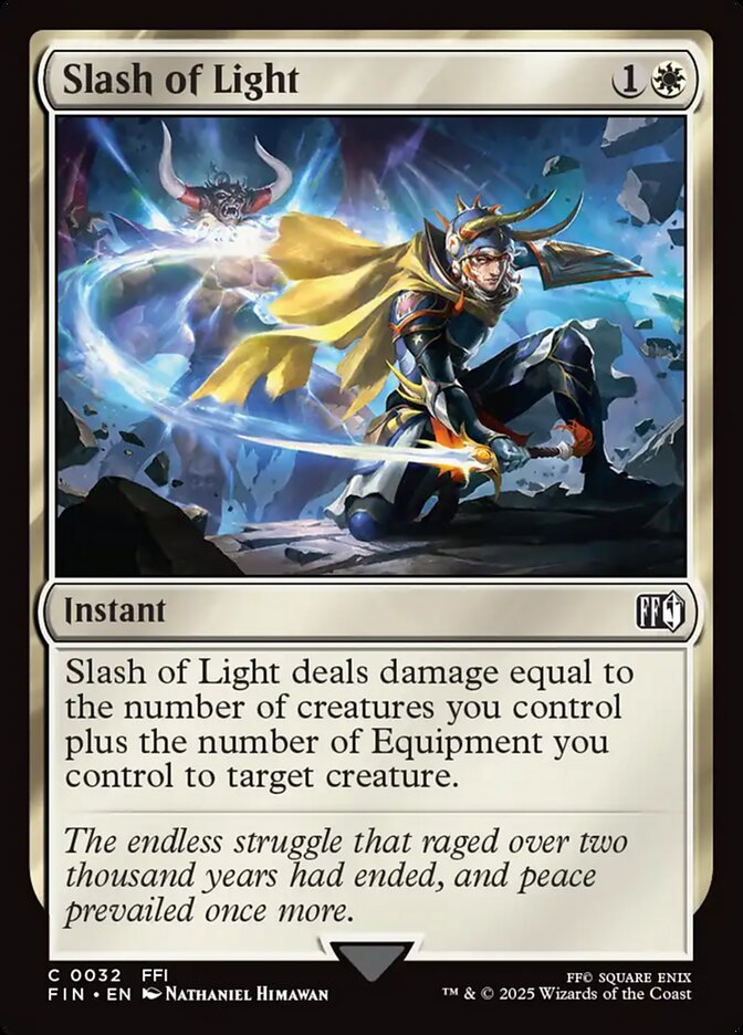 Slash of Light FIN-32 Final Fantasy Magic card