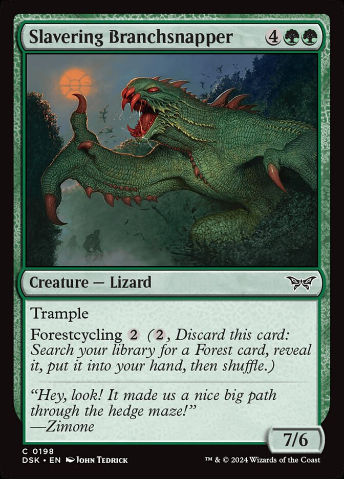 Slavering Branchsnapper DSK-198 Duskmourn: House of Horror Magic card