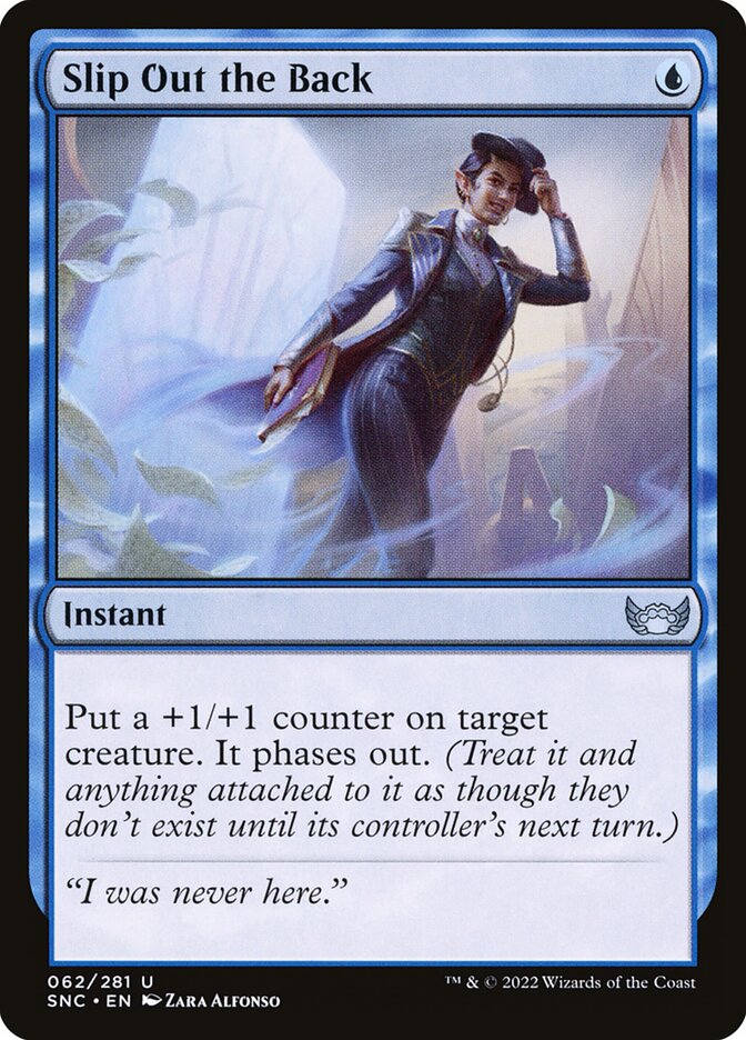 Slip Out the Back SNC-62 Streets of New Capenna Magic card