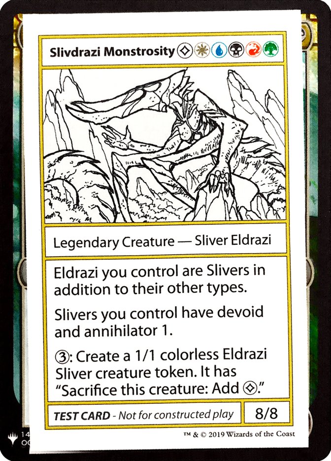 Slivdrazi Monstrosity CMB1-102 Mystery Booster Playtest Cards 2019 Magic card