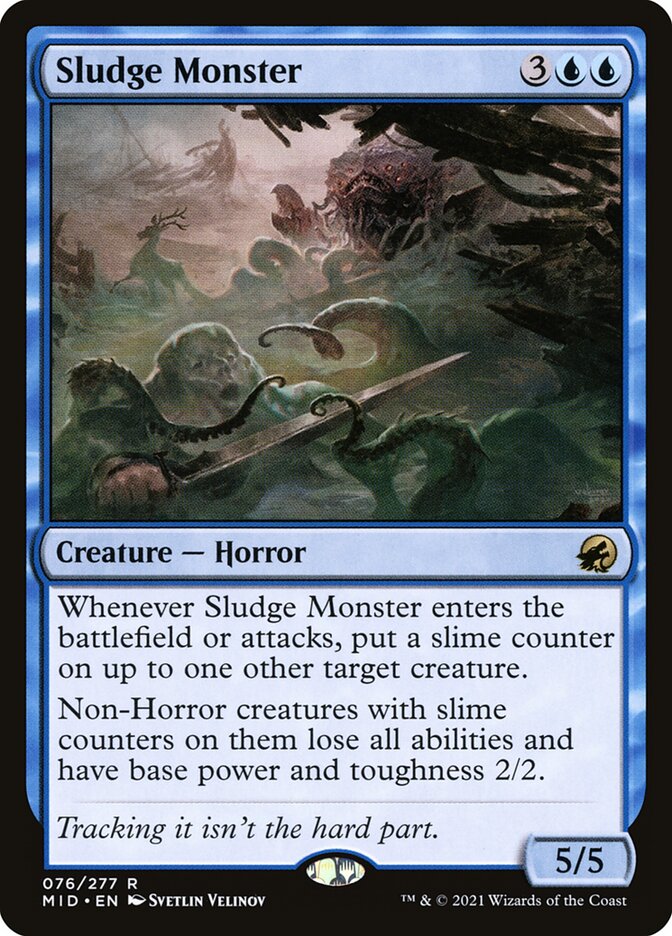 Sludge Monster MID-76 Innistrad: Midnight Hunt Magic card