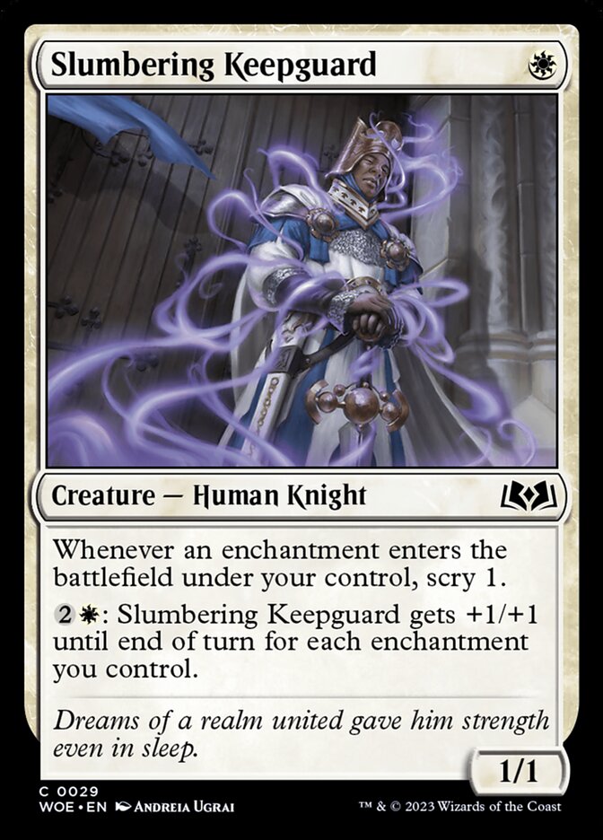 Slumbering Keepguard WOE-29 Wilds of Eldraine Magic card