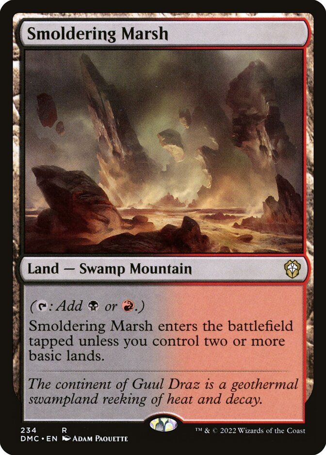 Smoldering Marsh DMC-234 Dominaria United Commander Magic card
