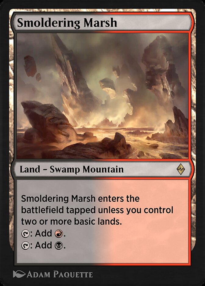 Smoldering Marsh EA3-22 Explorer Anthology 3 Magic card