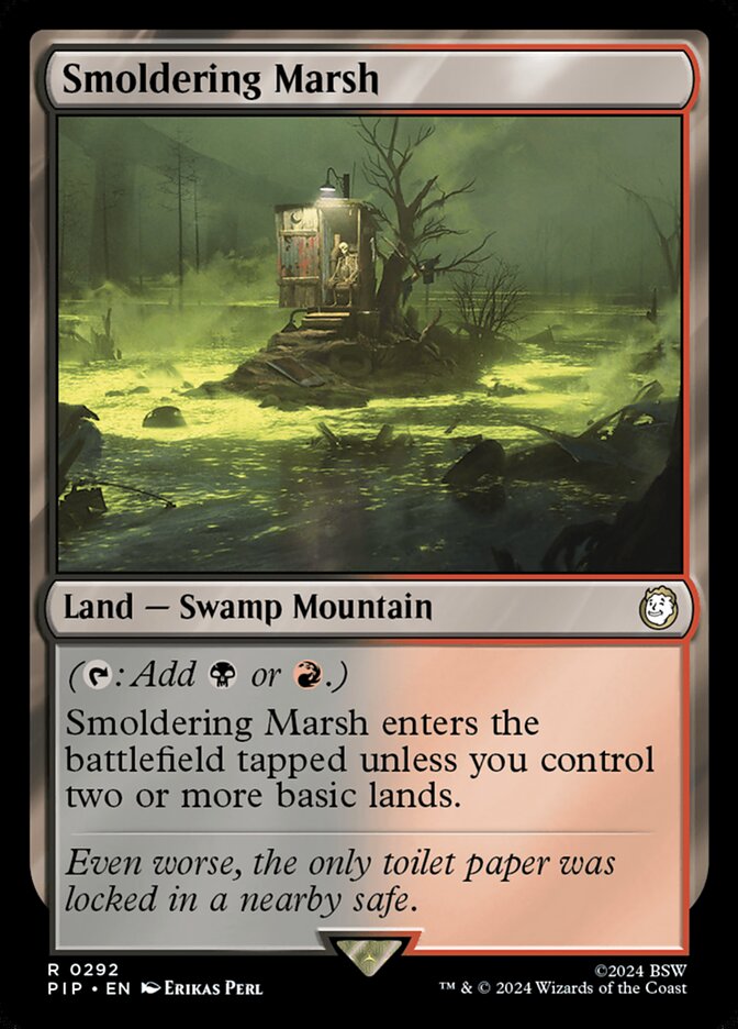 Smoldering Marsh PIP-292 Fallout Magic card