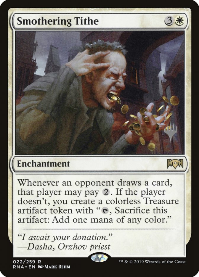 Smothering Tithe PRNA-22P Ravnica Allegiance Promos Magic card