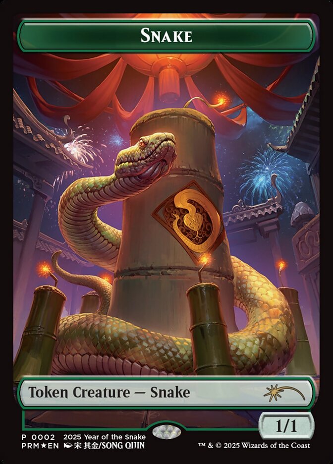 Snake PL25-2 Year of the Snake 2025 Magic card
