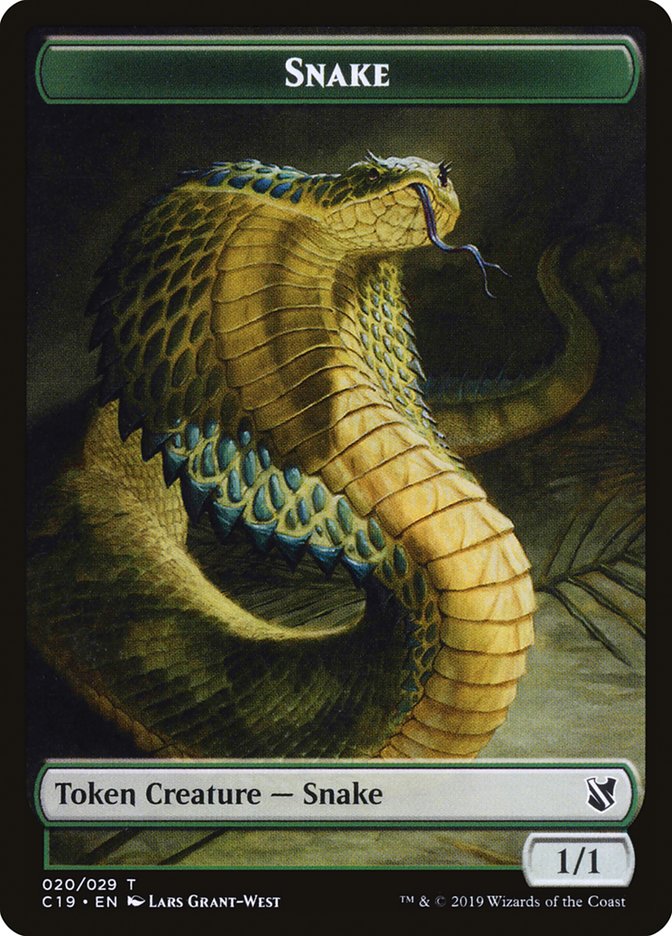 Snake TC19-20 Commander 2019 Tokens Magic card