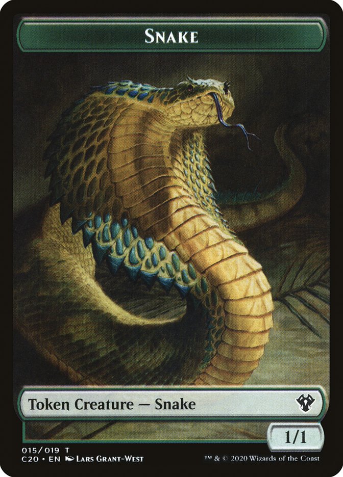 Snake TC20-15 Commander 2020 Tokens Magic card