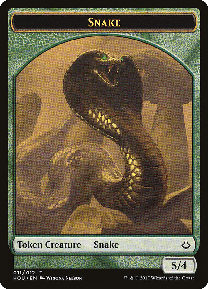 Snake THOU-11 Hour of Devastation Tokens Magic card