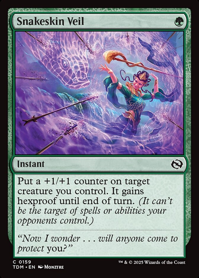 Snakeskin Veil TDM-159 Tarkir: Dragonstorm Magic card