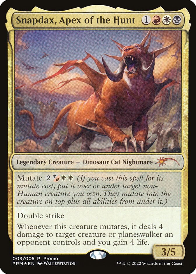 Snapdax, Apex of the Hunt PL22-3 Year of the Tiger 2022 Magic card