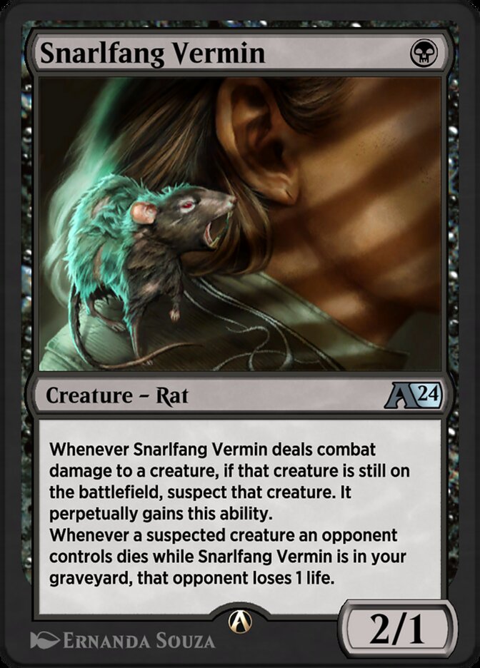 Snarlfang Vermin YMKM-12 Alchemy: Murders at Karlov Manor Magic card