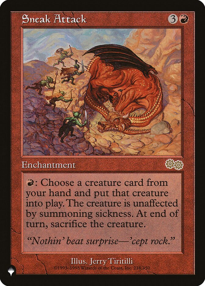 Sneak Attack PLST-USG-218 The List Magic card