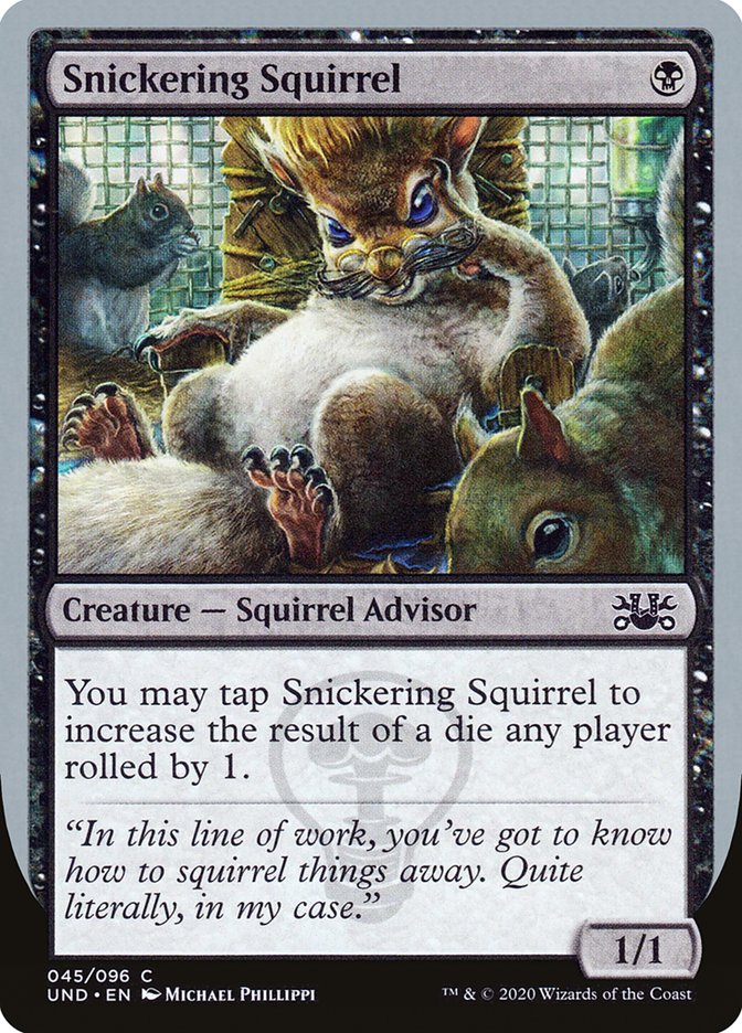Snickering Squirrel UND-45 Unsanctioned Magic card
