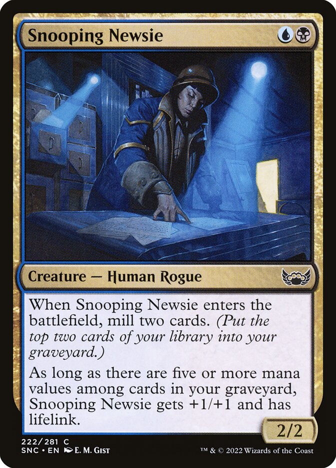 Snooping Newsie SNC-222 Streets of New Capenna Magic card