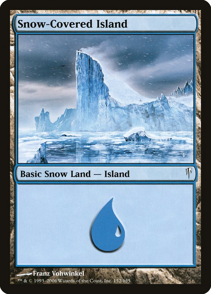 Snow-Covered Island CSP-152 Coldsnap Magic card