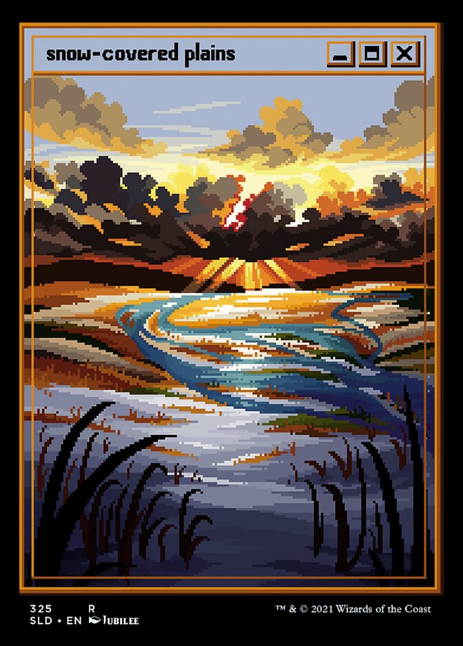 Snow-Covered Plains SLD-325 Secret Lair Drop Magic card