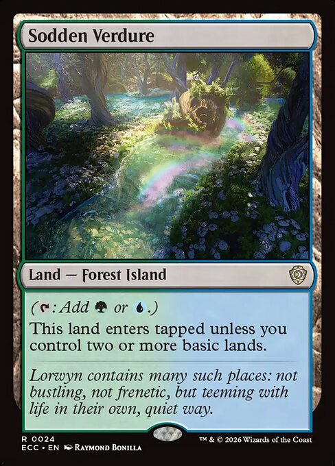 Sodden Verdure ECC-24 Lorwyn Eclipsed Commander Magic card