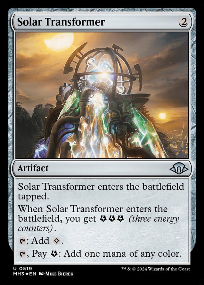 Solar Transformer MH3-519 Modern Horizons 3 Magic card
