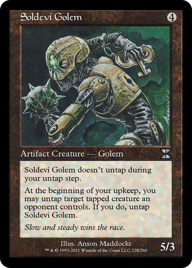 Soldevi Golem ME4-228 Masters Edition IV Magic card