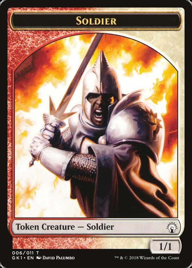 Soldier // Goblin TGK1-6 GRN Guild Kit Tokens Magic card