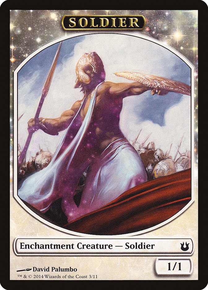 Soldier TBNG-3 Born of the Gods Tokens Magic card