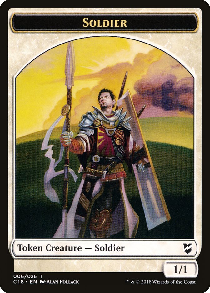 Soldier TC18-6 Commander 2018 Tokens Magic card