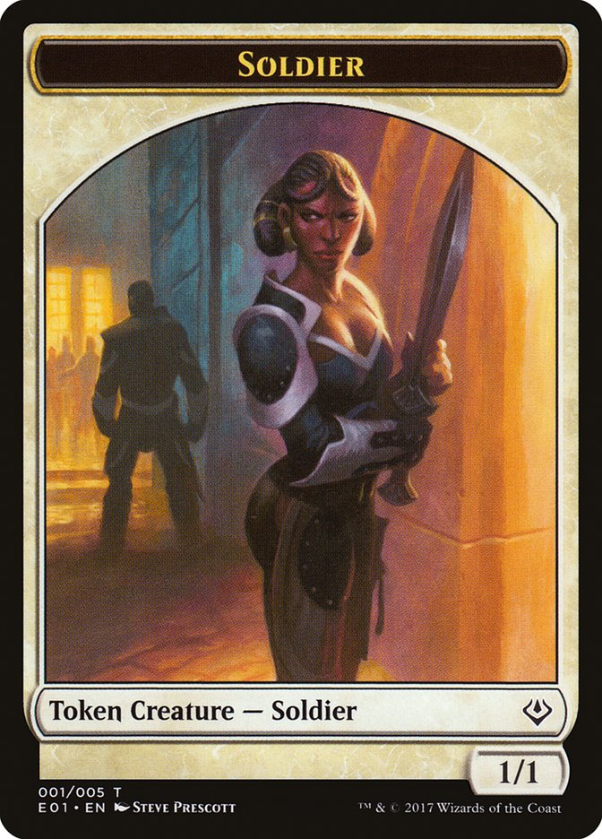 Soldier TE01-1 Archenemy: Nicol Bolas Tokens Magic card