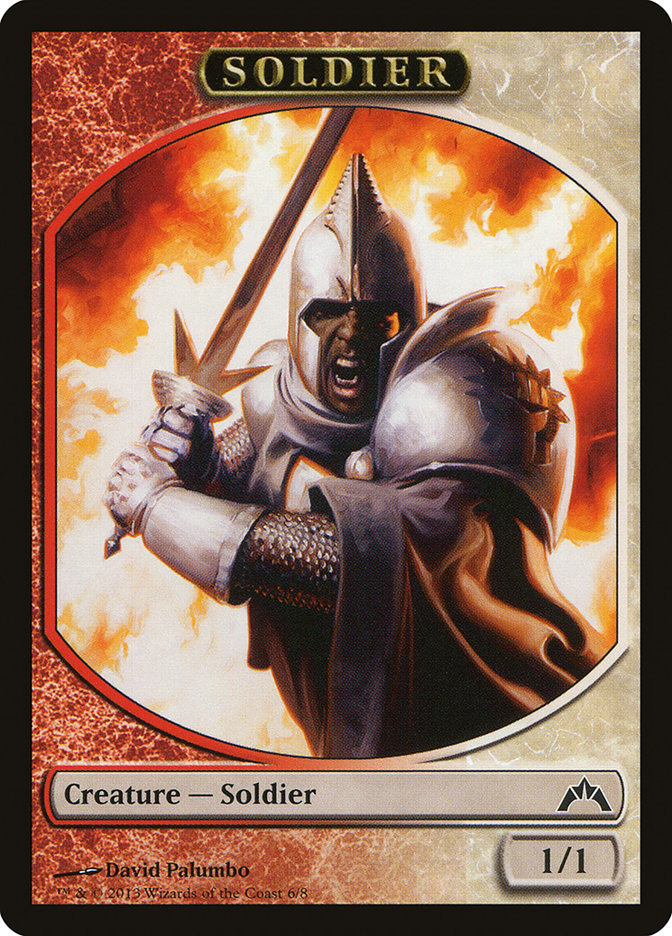 Soldier TGTC-6 Gatecrash Tokens Magic card