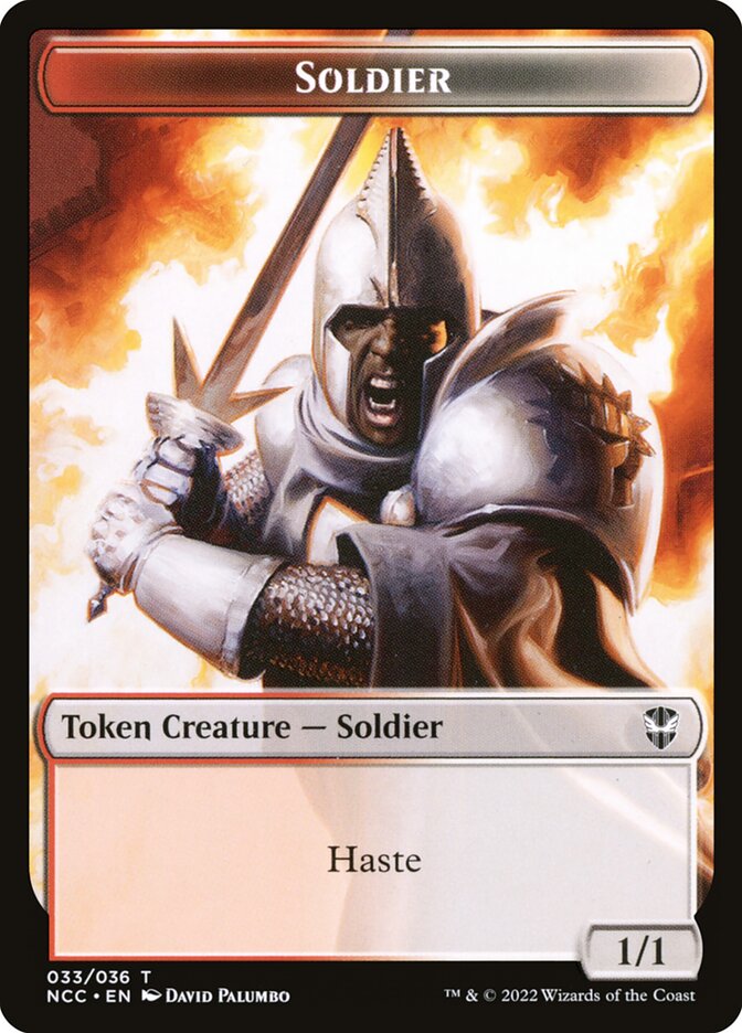 Soldier TNCC-33 New Capenna Commander Tokens Magic card