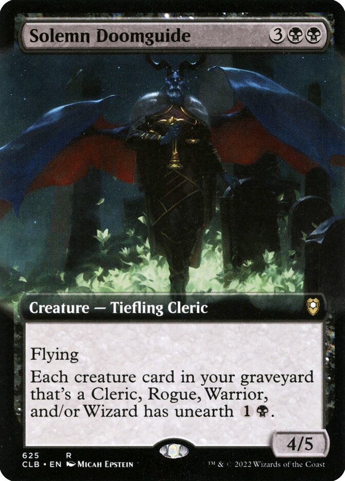Solemn Doomguide CLB-625 Commander Legends: Battle for Baldur's Gate Magic card