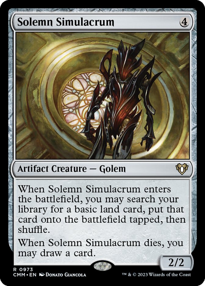 Solemn Simulacrum CMM-973 Commander Masters Magic card