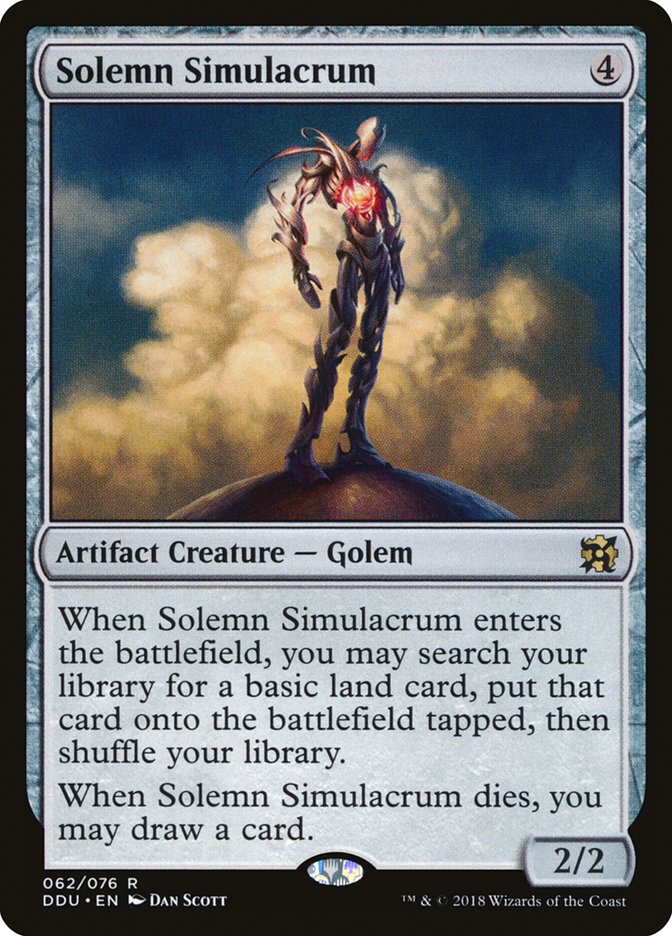 Solemn Simulacrum DDU-62 Duel Decks: Elves vs. Inventors Magic card