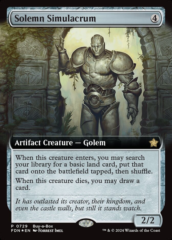 Solemn Simulacrum FDN-729 Foundations Magic card