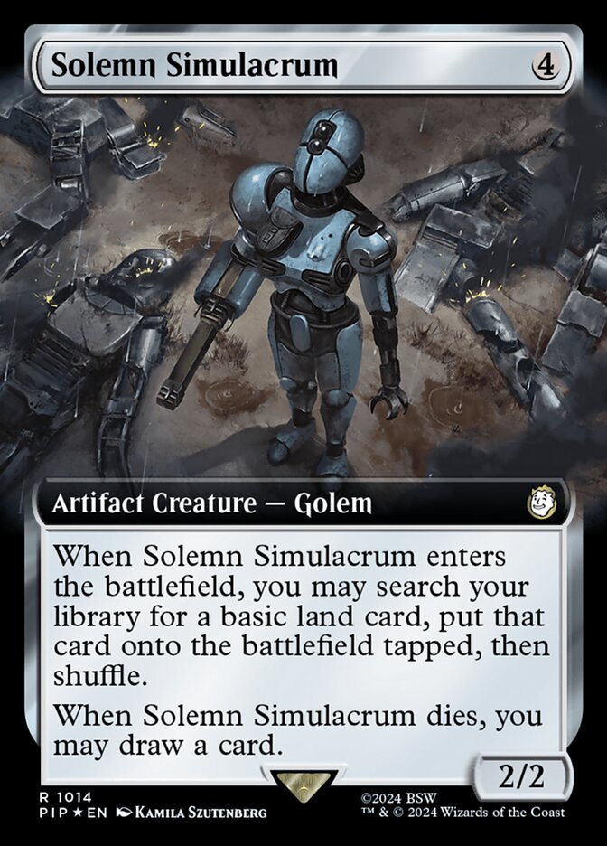 Solemn Simulacrum PIP-1014 Fallout Magic card