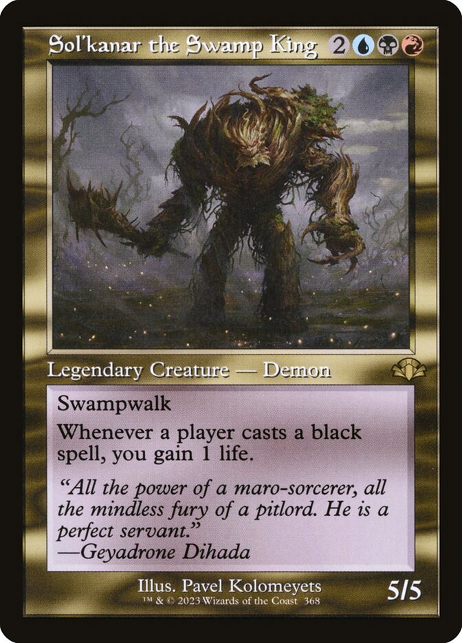Sol'kanar the Swamp King DMR-368 Dominaria Remastered Magic card