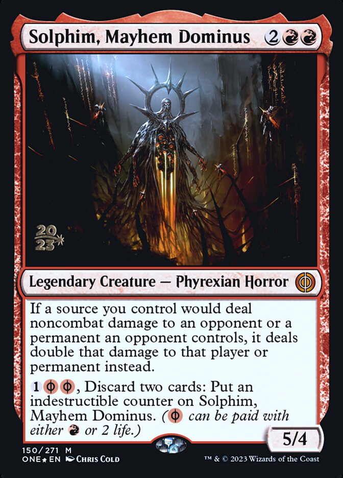 Solphim, Mayhem Dominus PONE-150S Phyrexia: All Will Be One Promos Magic card
