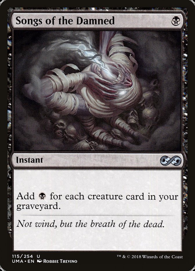 Songs of the Damned UMA-115 Ultimate Masters Magic card
