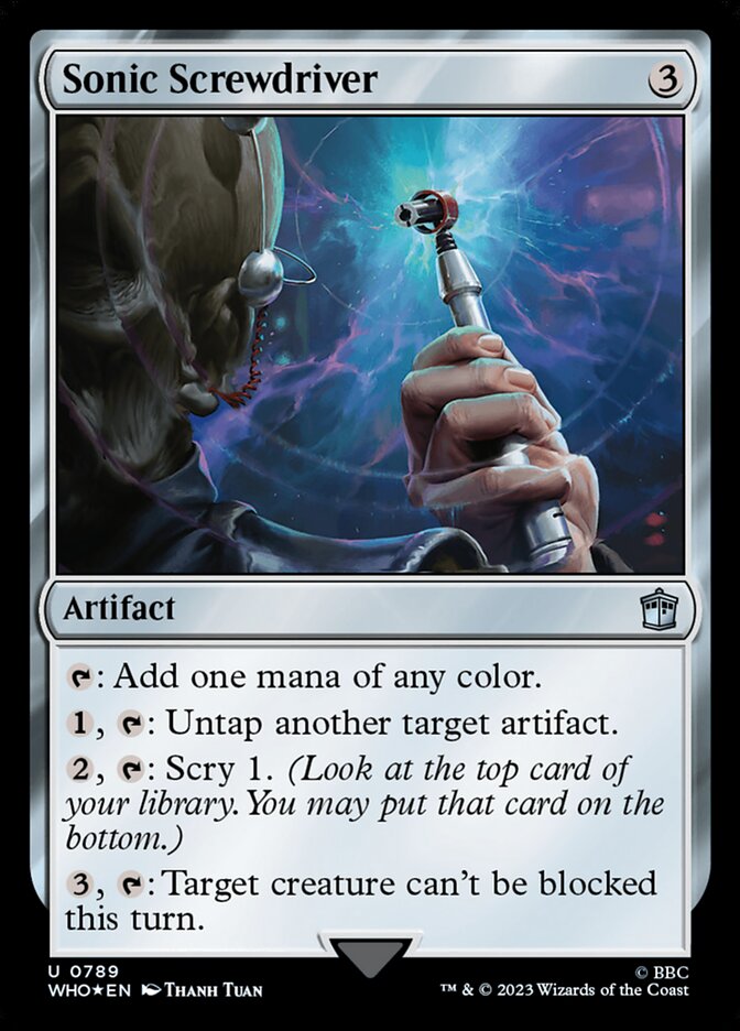Sonic Screwdriver WHO-789 Doctor Who Magic card