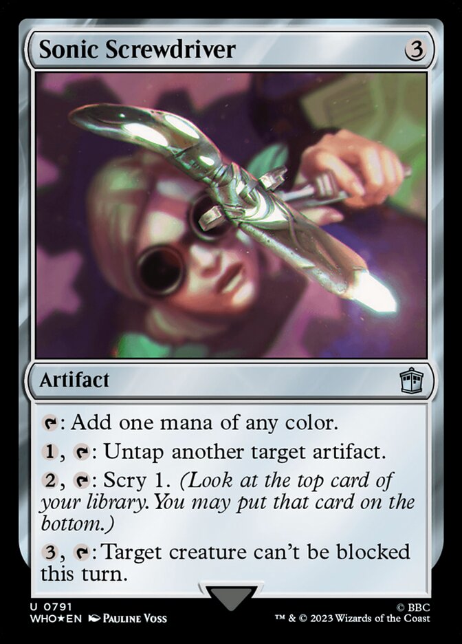 Sonic Screwdriver WHO-791 Doctor Who Magic card