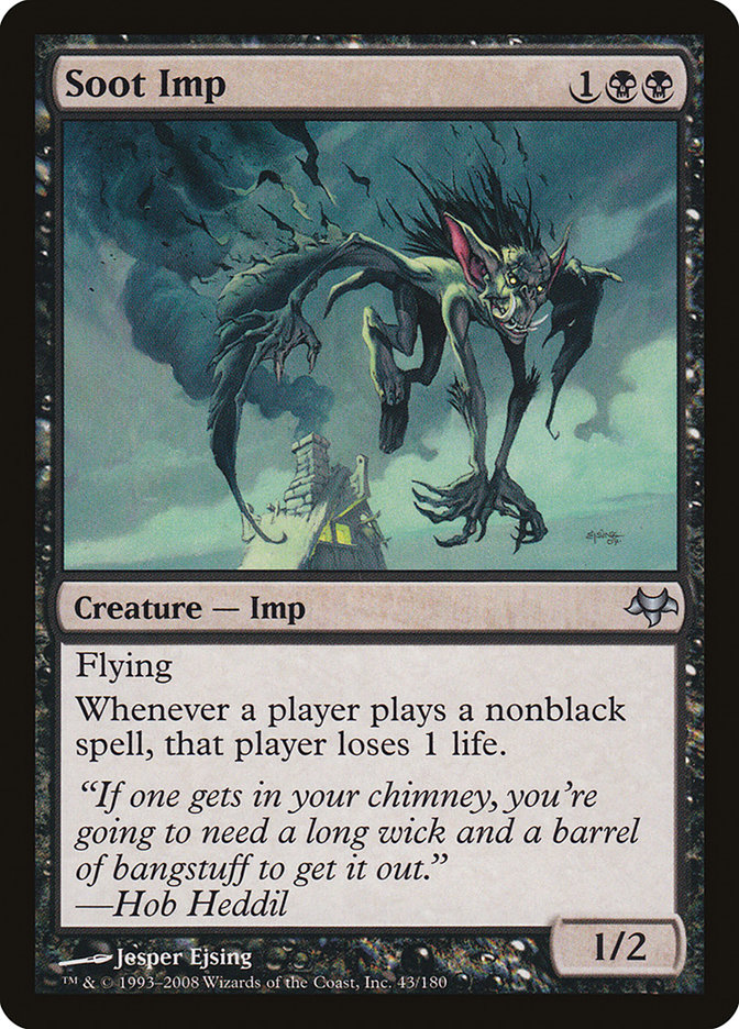 Soot Imp EVE-43 Eventide Magic card