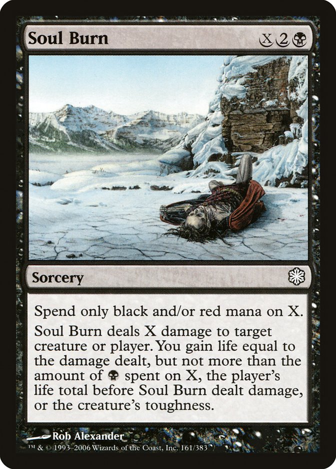 Soul Burn CST-161 Coldsnap Theme Decks Magic card