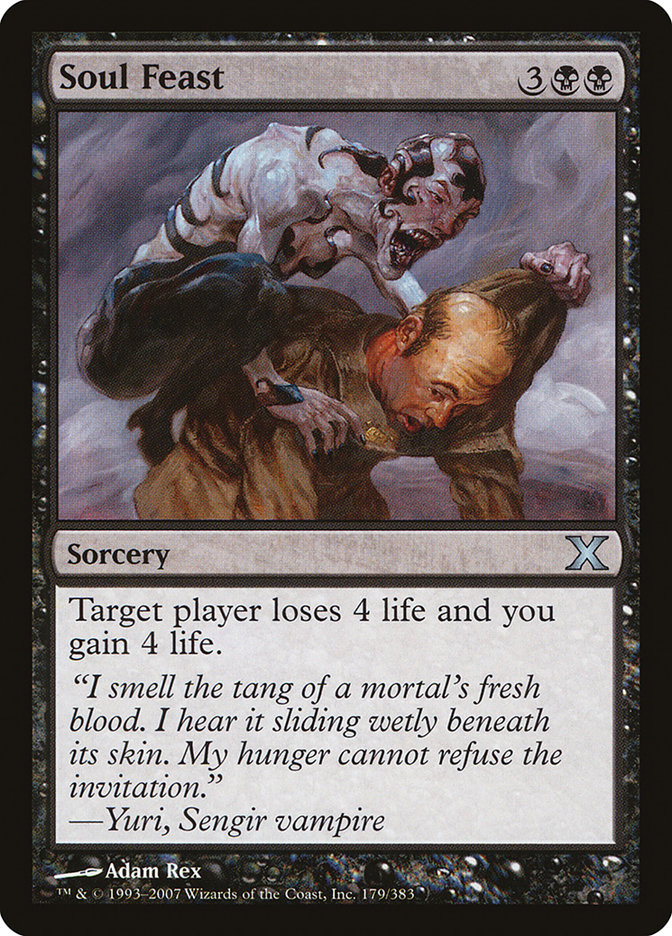 Soul Feast 10E-179 Tenth Edition Magic card